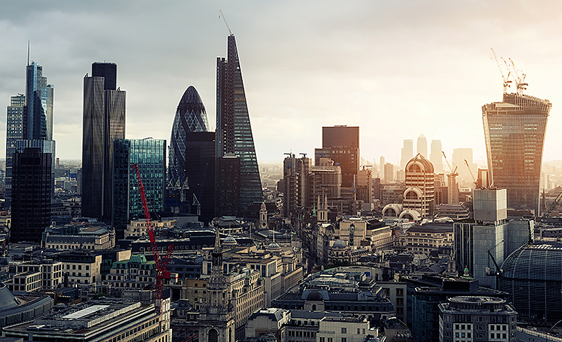 London Skyline: Gherkin and other buildings